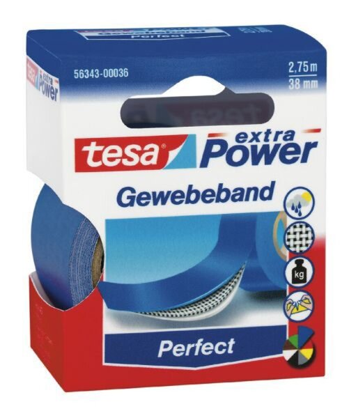 Image Gewebeband tesa 38mm x 2,75m, blau 
