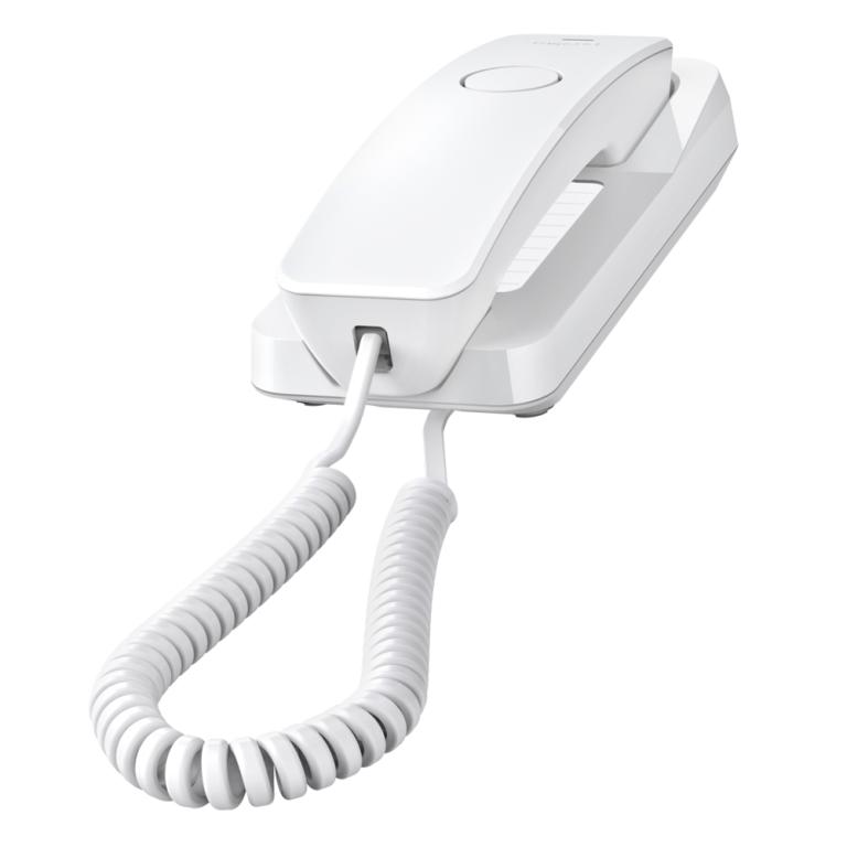 Image GIGASET Desk 200 weiß Das schnurgebundene Tisch- und Wandtelefon überzeugt durc