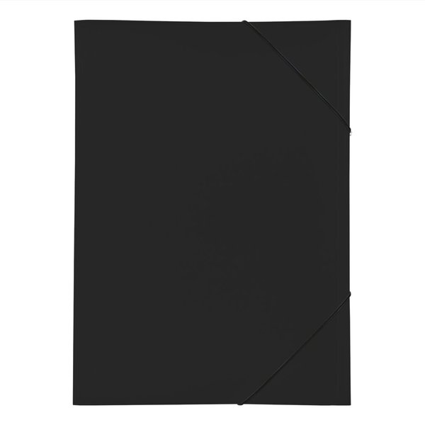 Image Gummizugmappe A3, PP, schwarz, 3 Einschlagklappen