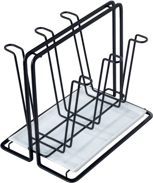Image Abtropfgestell m. Flaschhalter 6 Stck Abtropfgestell
