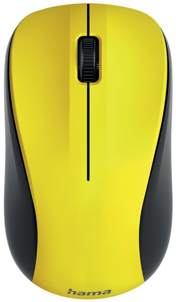 Image Optische 3-Tasten-Funkmaus MW-300 V2, gelb, geräuschlos, mit USB-Empfänger
