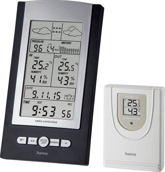 Image Elektronische Wetterstation EWS-800 Wetterbeobachtung mit Funkuhr