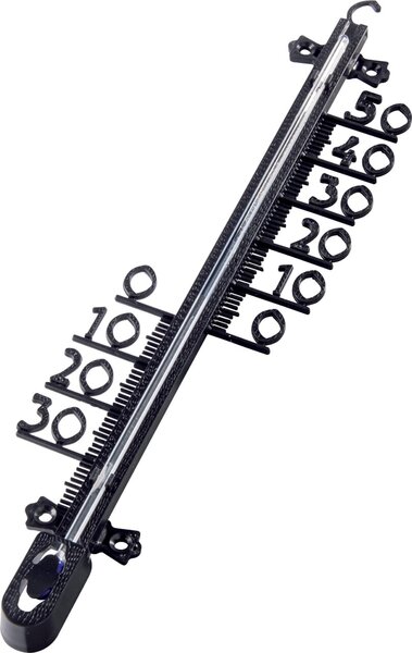 Image Innen-/Außenthermometer, 26 cm, analog Baumstruktur