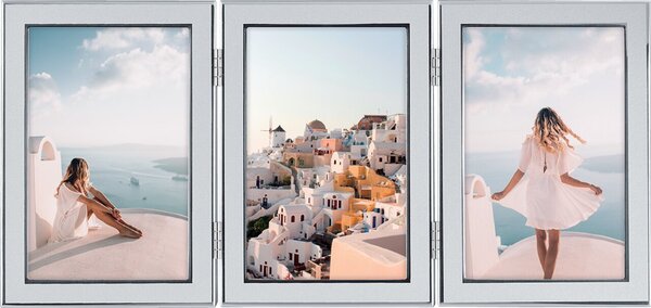 Image Porträtrahmen Santorini, 3x 13 x 18 cm matt silberner Bilderrahmen