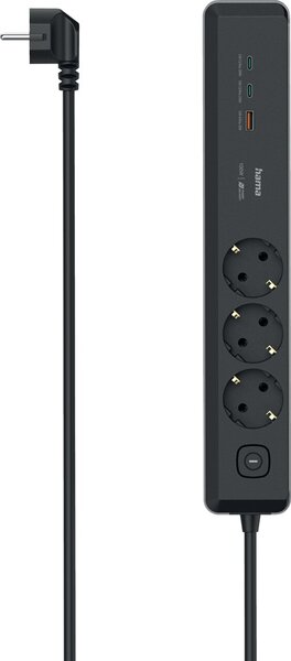 Image Steckdosenleiste, 3-fach, USB-C/A 100 Watt, langlebig, robust