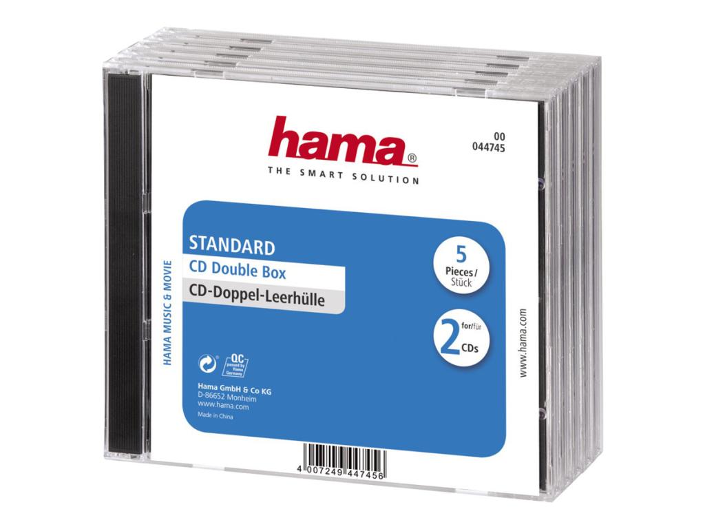 Image HAMA CD-Doppel-Leerhülle Standard ,