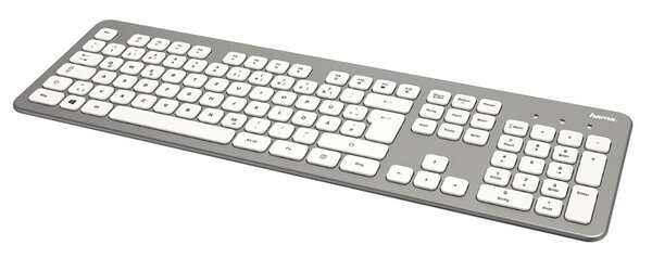 Image HAMA KMW-700 - Tastatur-und-Maus-Set - kabellos - 2.4 GHz - German QWERTZ - wei