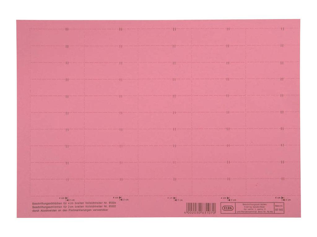 Image HAMELIN ELBA Beschriftungsschild für Sichtreiter, 4-zeilig, rot - für den Markt