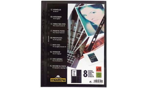 Image HAMELIN ELBA Fotohüllen für 8 Fotos 100 x 150 mm, Format: DIN A4 aus PP 0,8 mm,