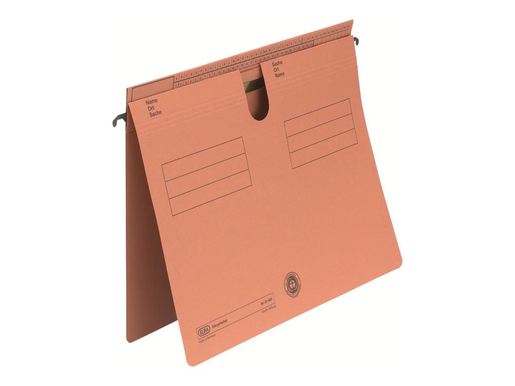 Image HAMELIN ELBA Hängehefter Sorte 81, überstehende Reiterfalz, orange Manilakarton