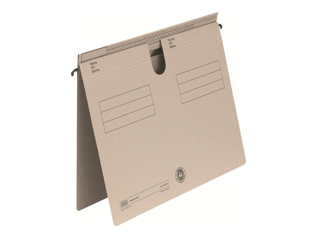 Image HAMELIN ELBA Hängehefter Sorte 81, überstehende Reiterfalz, grau Manilakarton 2