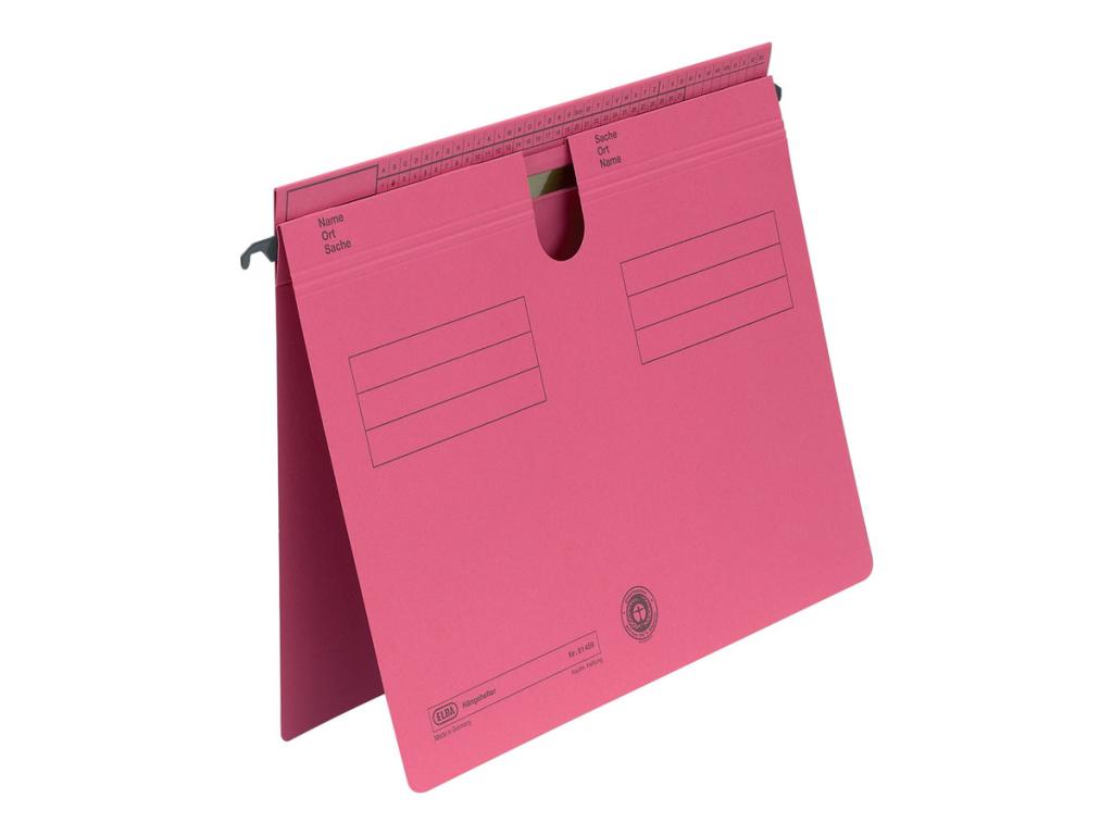 Image HAMELIN ELBA Hängehefter Sorte 81, überstehende Reiterfalz, rot Manilakarton 25