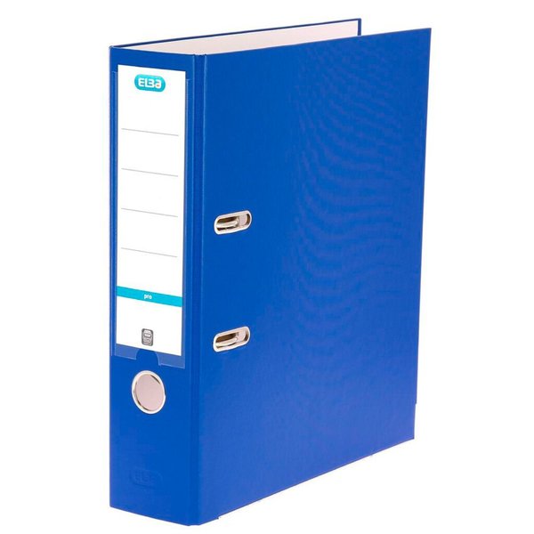Image HAMELIN ELBA Ordner smart PP-Papier, Rückenbreite: 80 mm, blau DIN A4, Einband 