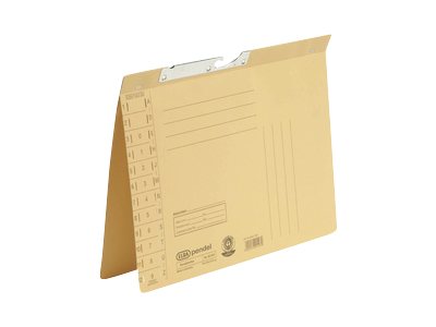 Image HAMELIN ELBA Pendelhefter, DIN A4, Manilakarton, 250 g-qm, gelb - für den Markt