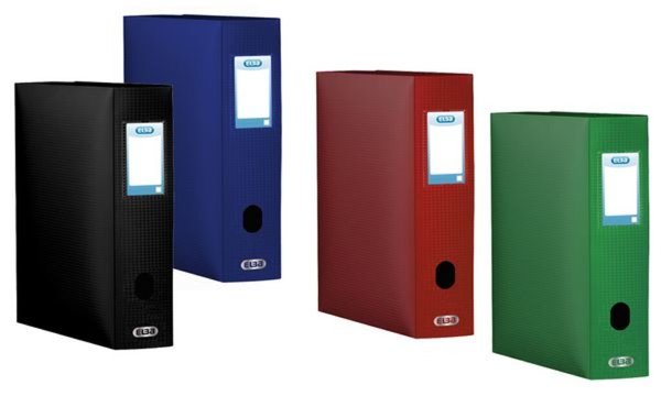 Image HAMELIN ELBA Sammelbox Memphis, Füllhöhe: 80 mm, DIN A4, rot aus PP, Stärke: 0,