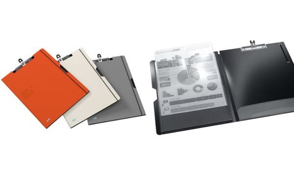 Image HAMELIN ELBA for Business Schreibmappe, aus PP, grau Clip mit Aufhängeöse und S