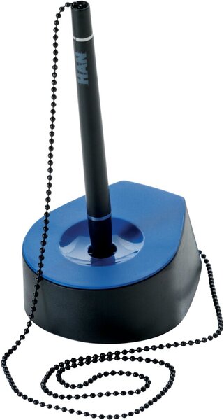 Image Stifteständer SALSA, mit Kette, schwarz/blau