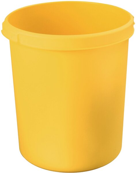 Image Papierkorb KLASSIK gelb 30 Liter Griffrand und Griffmulden
