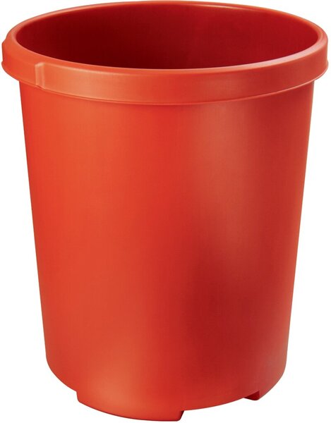 Image Großpapierkorb KLASSIK XXL, 50l, rot 5 Griffmulden, extra stabil, rund