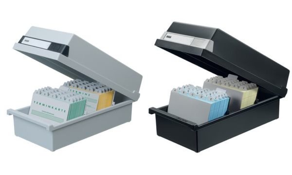 Image HAN Karteikasten für 1.300 Karten, A6 quer, schwarz (81420501)