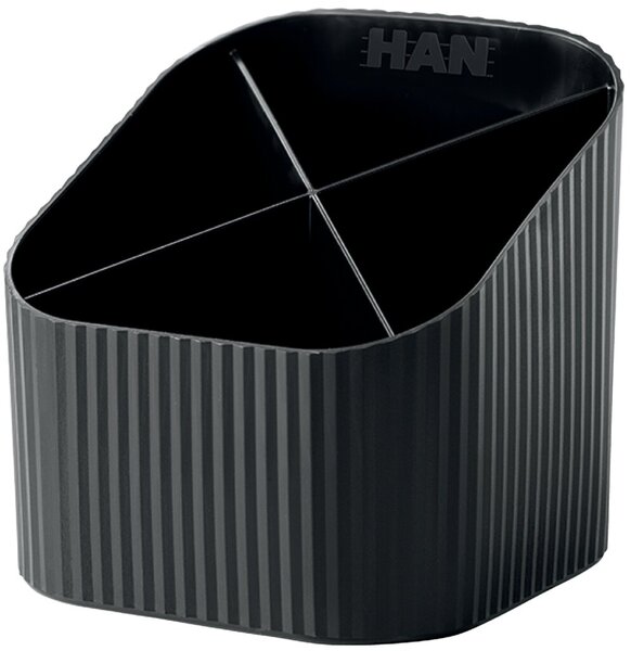 Image HAN Multiköcher Re-X-LOOP, Öko-Kunststoff, 4 Fächer,schwarz