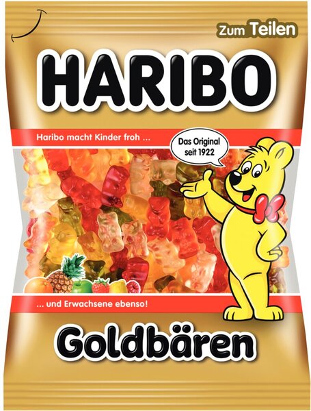 Image HARIBO echte Goldbären, 175 g Fruchtgummi