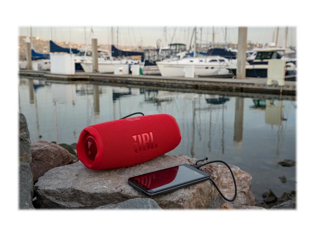 Image HARMAN KARDON JBL CHARGE 5 Bluetooth® Lautsprecher Outdoor, Wasserfest, USB Rot