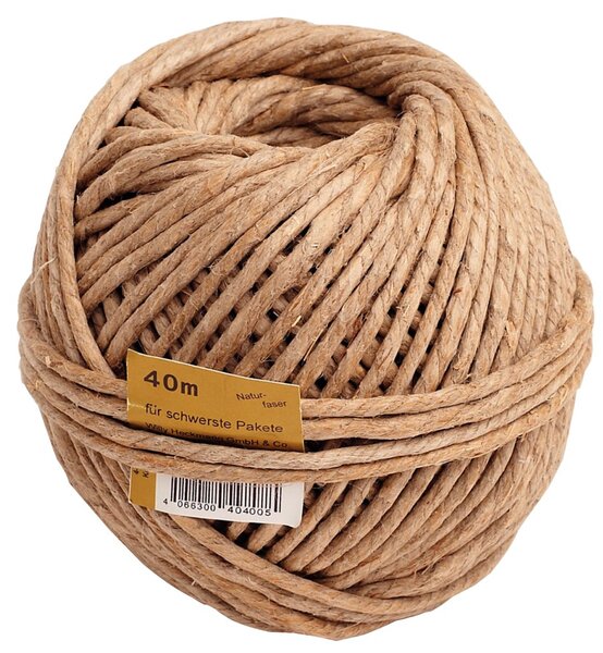 Image Naturfaserkordel super stark, 4fach bis 32kg, 40m Lauflänge