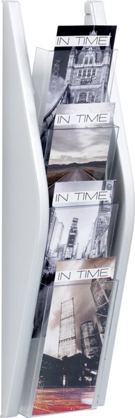 Image HELIT Bogendisplay,PP,Fächer Polystyrol,HxBxT 540x165x80mm,inkl. Befestigung,4 