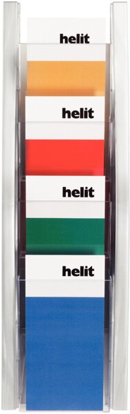 Image HELIT Bogendisplay,PP,Fächer Polystyrol,HxBxT 540x275x80mm,inkl. Befestigung,4 