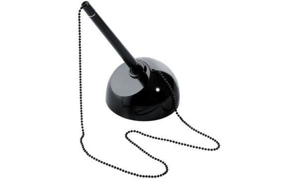 Image HELIT Kugelschreiber-Ständer Design Classics, schwarz mit verchromter Metallket