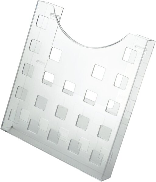 Image HELIT Prospekthalter, DIN A4 hoch, glasklar zur Wandanbringung oder für Tischau