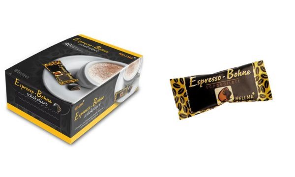 Image HELLMA Espresso-Bohnen in Zartbitte rschokolade, Genießerbox (9601526)
