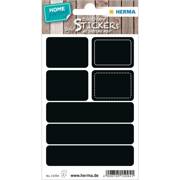 Image HOME Tafeletiketten Rechteck 2 Blatt = 1 Pack