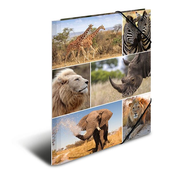 Image Sammelmappe A4 Afrika Tiere Material Karton
