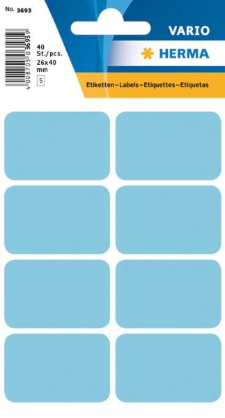 Image Etikett 26x40mm Vielzweck blau 40Et 1Pack
