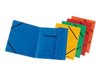 Image HERLITZ Eckspannermappe easyorga, A4, Colorspankarton farbig 3 Einschlagklappen