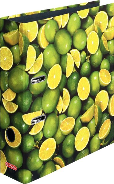 Image HERLITZ Ordner maX.file A4 8cm sw Lemon     Innenspiegel