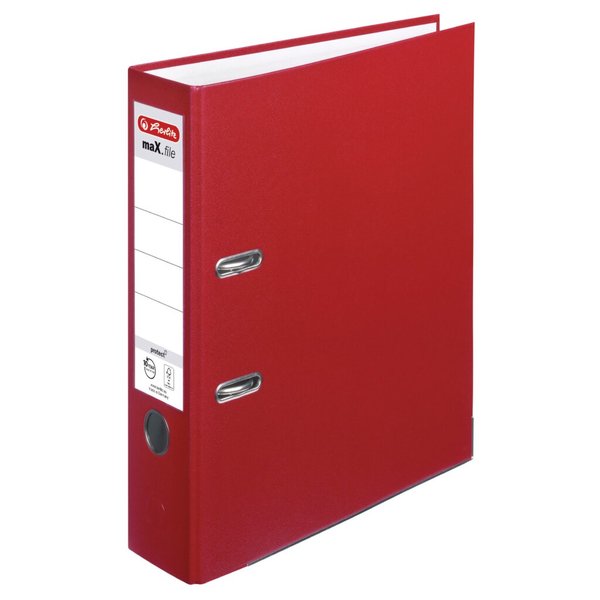 Image HERLITZ Ordner maX.file protect A4 8cm rt PP Folienbezug Fen