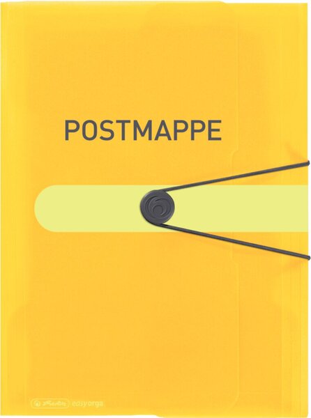 Image HERLITZ Postmappe easy orga to go, PP-Folie, DIN A4, gelb - für den Markt: D / 