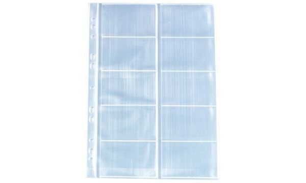 Image HERLITZ Prospekthüllen für 10 Telefon- oder Visitenkarten mit max. 54 x 88 mm, 
