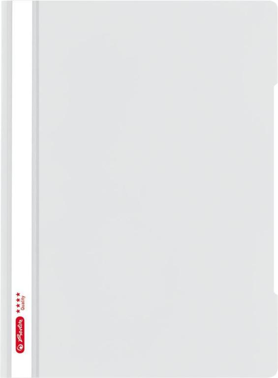 Image HERLITZ Schnellhefter  A4 PP     Quality grau 1er