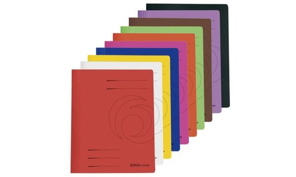 Image HERLITZ Schnellhefter easyorga, DIN A4, Manilakarton, gelb 240 g-qm, gebrauchsf