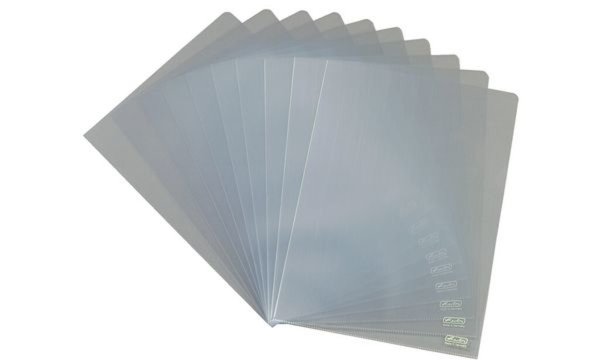 Image HERLITZ Sichthülle, DIN A4, PP, transparent, 0,12 mm genarbt, seitlich und oben