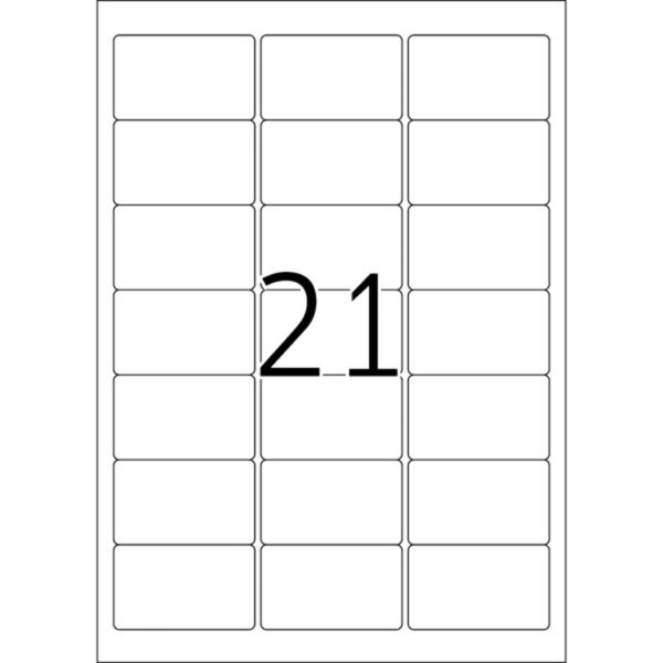Image HERMA Adressetiketten A4 weiß 63,5x38,1 mm Papier 210 St.