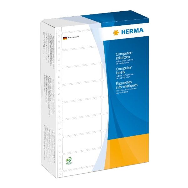 Image HERMA Computeretiketten weiß 88,9x48,4   mm Papier  6000 St.
