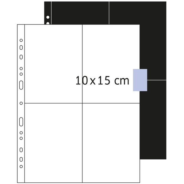 Image HERMA Fotosichthüllen 100 x 150 mm hoch weiß 250 Hüllen