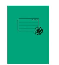 Image HERMA Heftschoner Recycling, DIN A5, aus Papier, dunkelgrün mit Beschriftungset