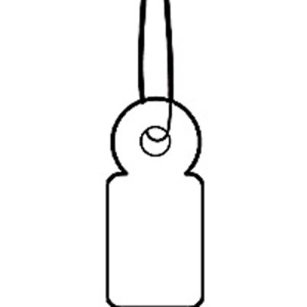 Image HERMA Hängeetiketten 10x22 mm mit Faden weiß 1000 St.