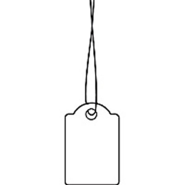 Image HERMA Hängeetiketten 15x24 mm mit Faden weiß 1000 St.